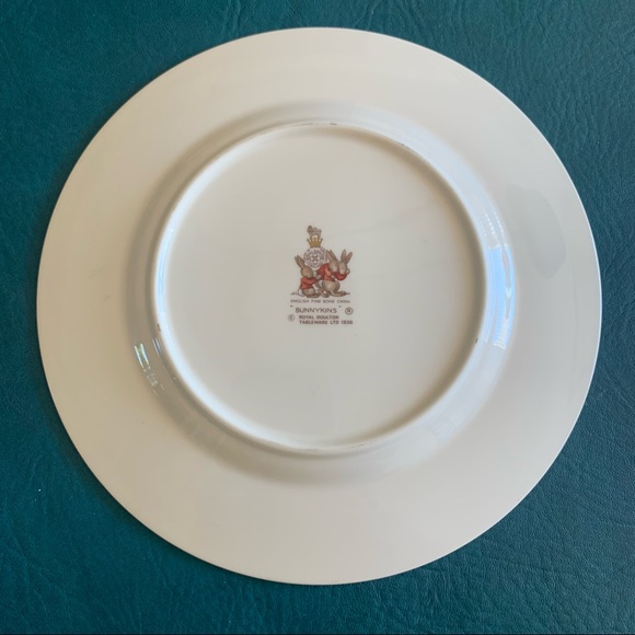 Royal Doulton Bunnykins English Fine Bone China Child’s Plate Collectible EUC - Picture 3 of 5